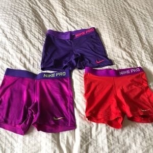 Set of Nike Pro Spandex
